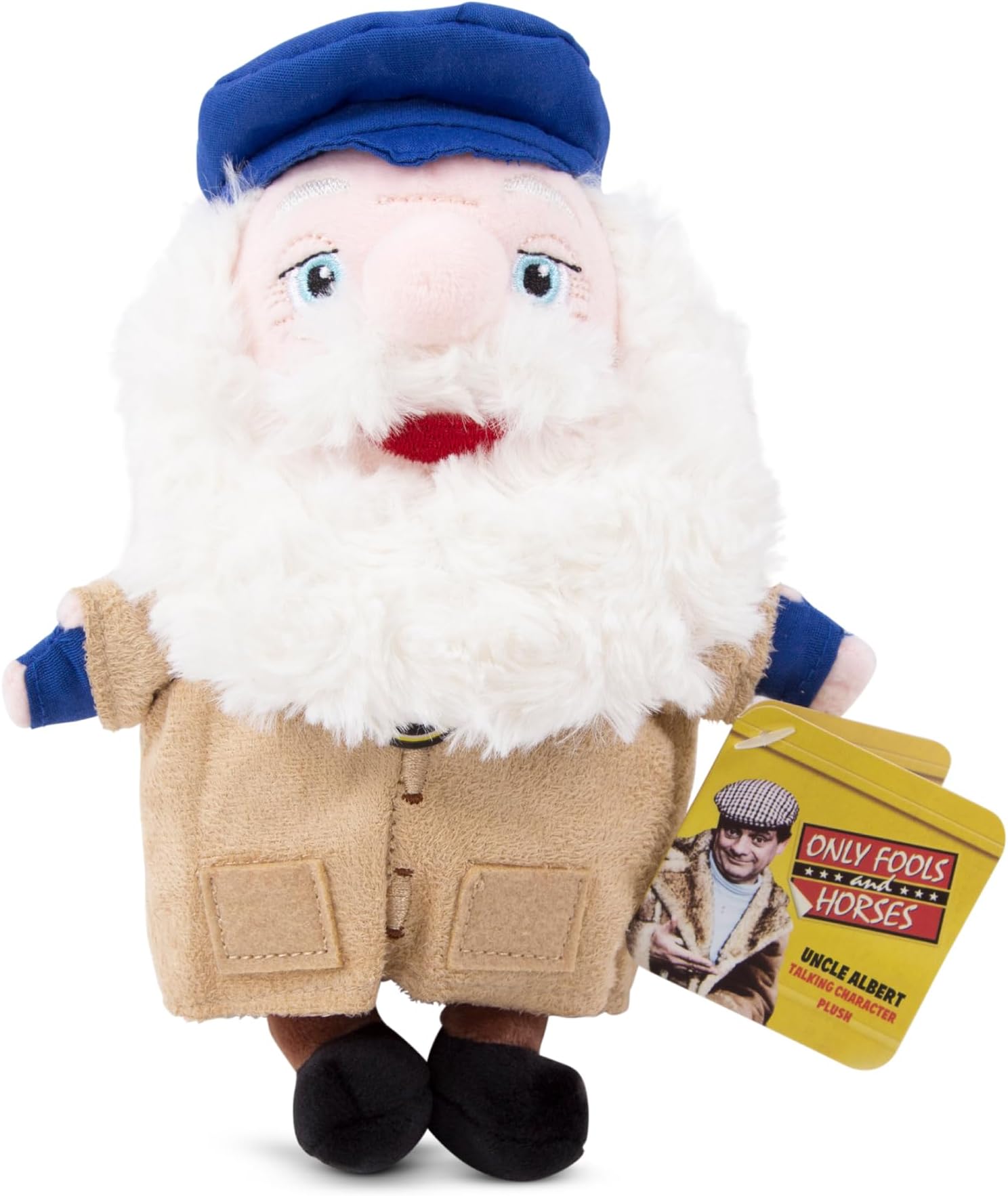 Only Fools and Horses 9077 Uncle Albert 20cm Talking Plush, Multicolour, Age 3 Years+