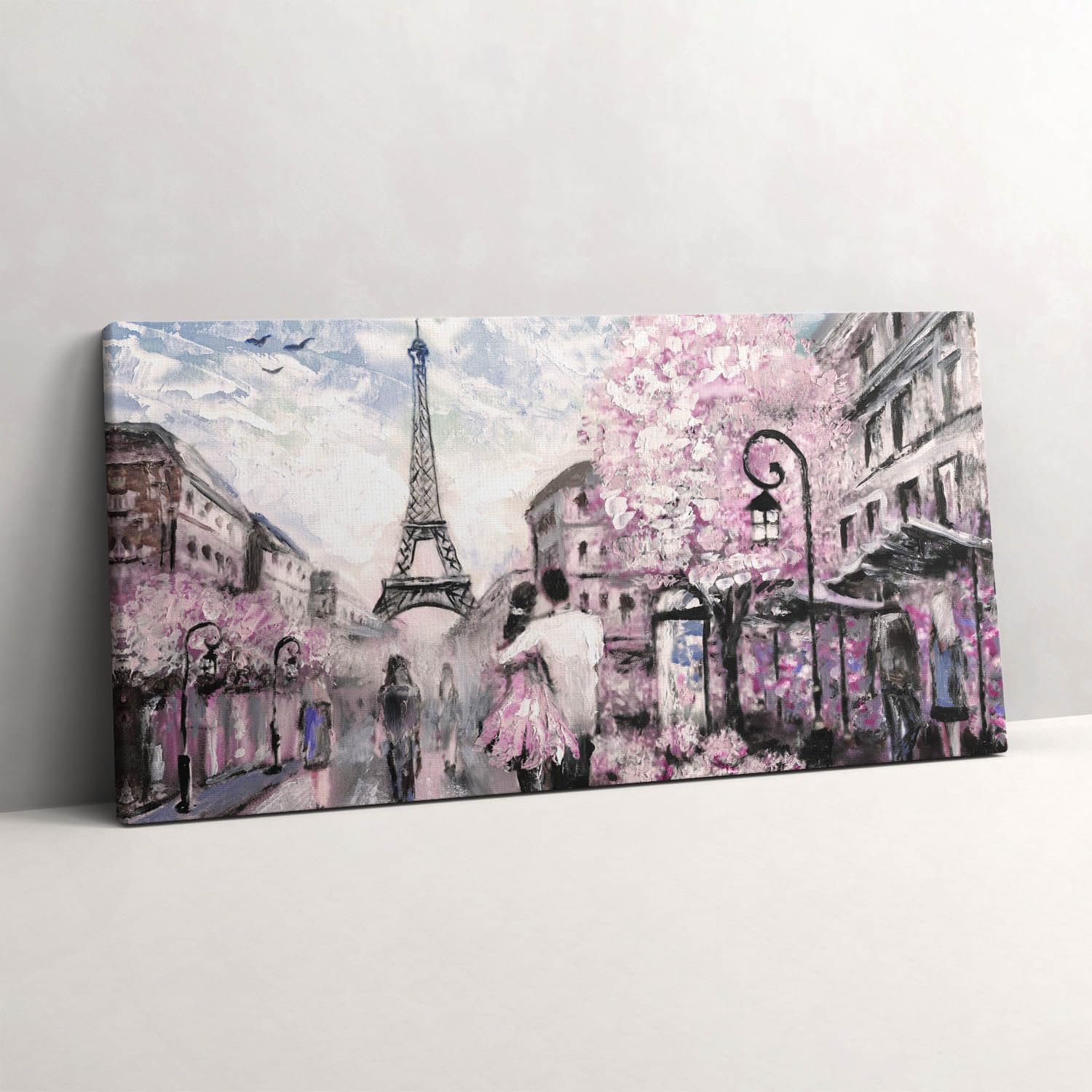 Paris et la Tour Eiffel tableau toile 120x60cm pour salon moderne - 6