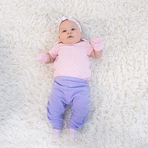 Miniatura 8 de The Peanutshell Juego de regalo de canastilla para bebé, 30 piezas, ropa de bebé niña recién nacida a 9 meses, mariposa morada