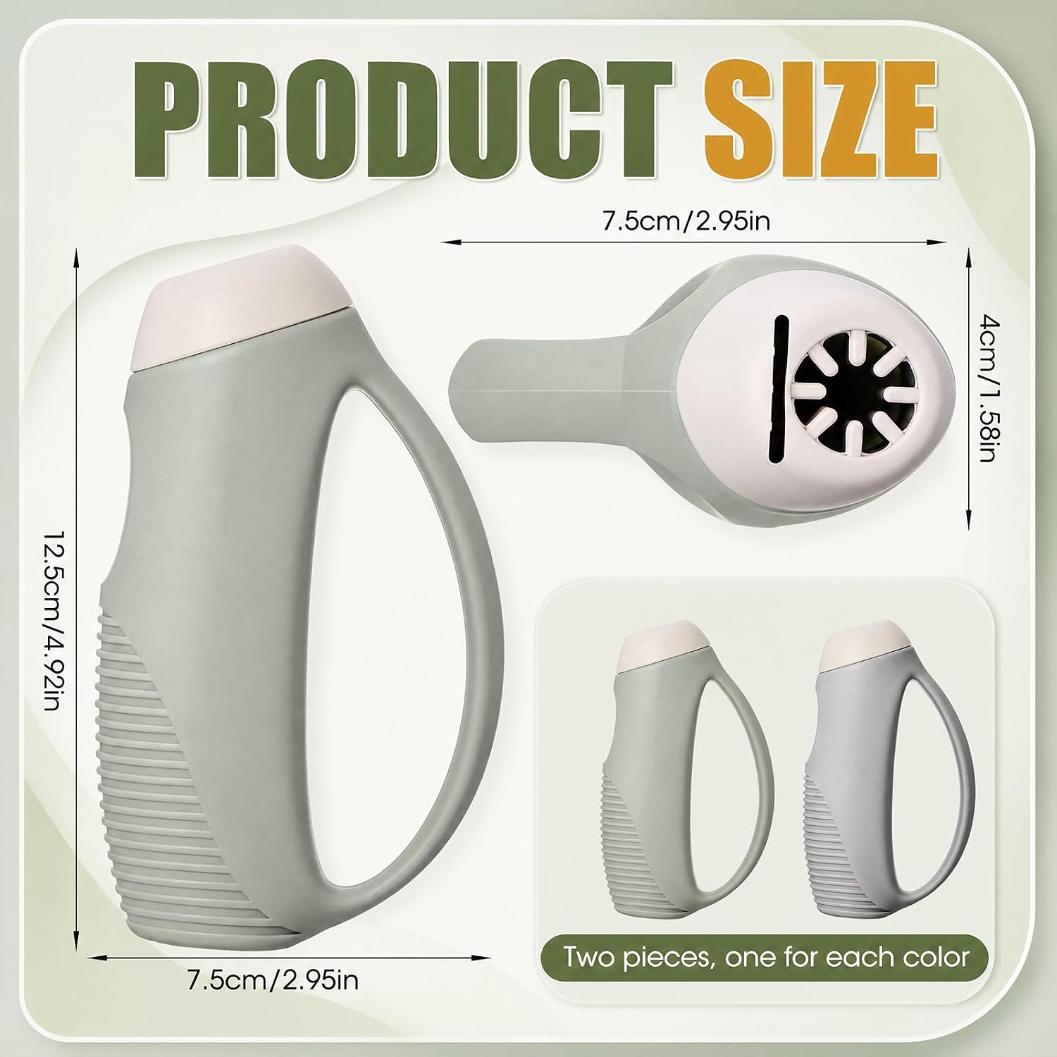 2 Pcs Anti-Shake Universal Utensil & Toothbrush Grip for Elderly, Ergonomic Non-Slip Handle, Easy to Grip Aid for Arthritic Hands, Fits Fork, Spoon, Knife, Adaptive Eating Aid for Seniors