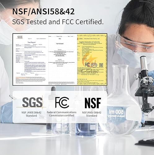 Miniatura 3 de TOKIT Filtro de agua de ósmosis inversa UV, sistema de filtro de agua mineral alcalino para debajo del fregadero, filtración RO sin tanque, 600 GPD