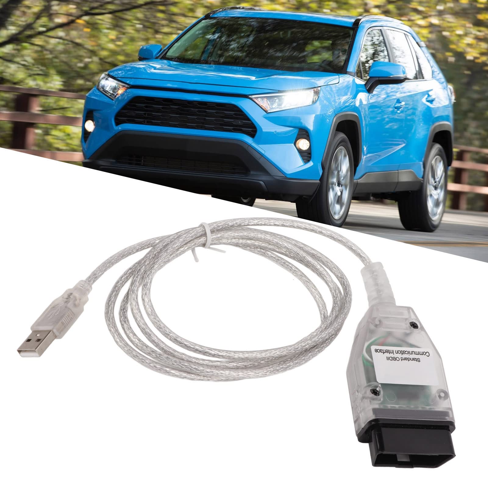 J2534 MINI VCI Cavo di Plastica OBD2 Cavo Diagnostico per K‑Line ISO 9141, KWP 2000 ISO 14230‑4 MINI VCI Line, OBD2 Adattatore Diagnostico
