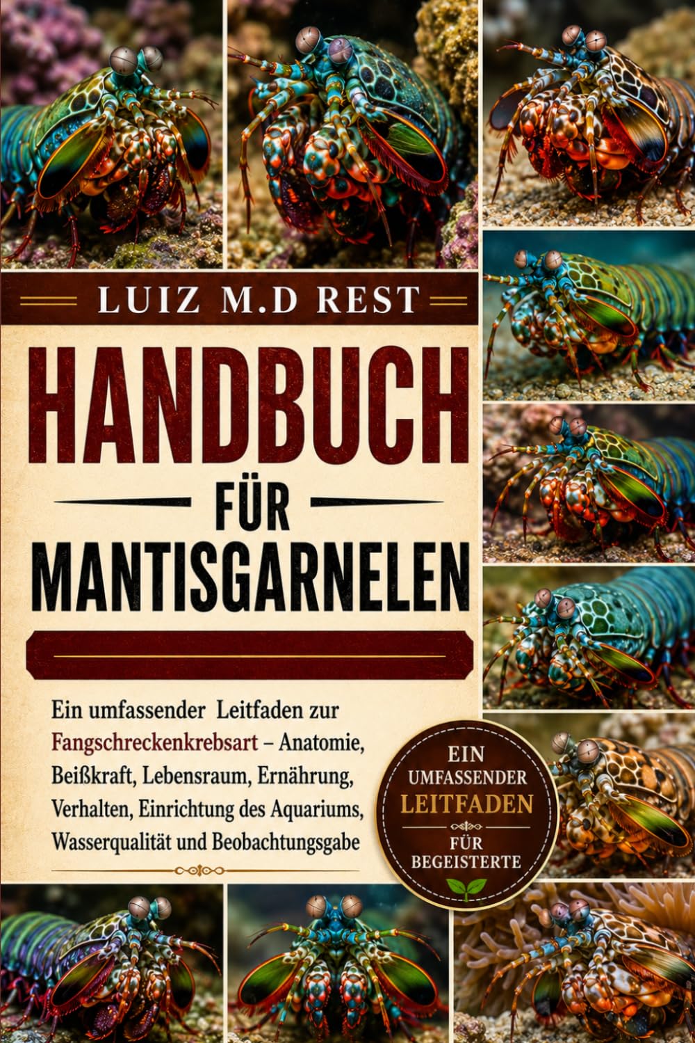 HANDBUCH FÜR MANTISGARNELEN: Ein umfassender Leitfaden zur Fangschreckenkrebsart – Anatomie, Beißkraft, Lebensraum, Ernährung, Verhalten, Einrichtung des Aquariums, Wasserqualität und Beobachtungsgabe