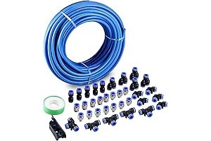5/32 Air Hose Tubing 100ft Kit, Polyurethane PU for Compressor Air Tool