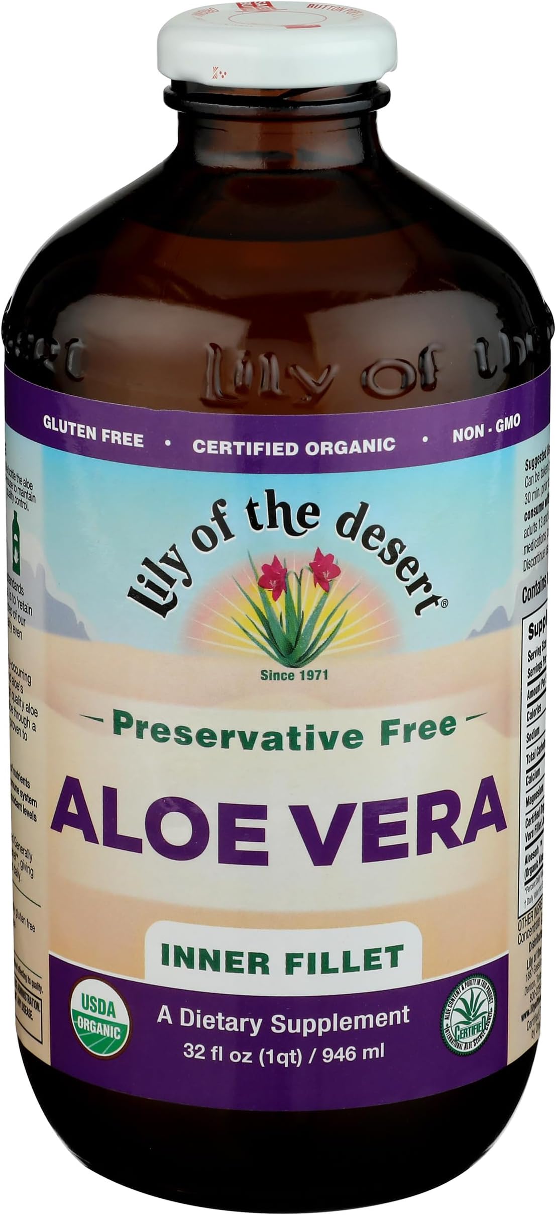 Lily Of The Desert Aloe Vera Juice Inner Fillet, 946 Ml