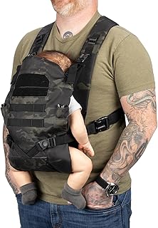 Tactical Baby Gear Tactical Baby Carrier for Dads – Ergonomic, Hip Healt...