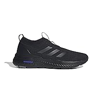 adidas Uomo Cloudfoam Move Sock Shoes, Core Black, Core Black, Lucid Blue, 42 EU