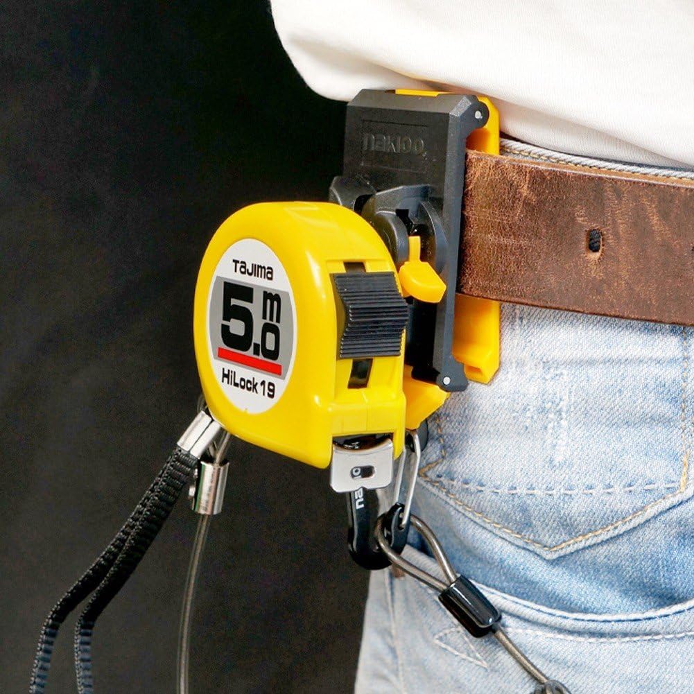 Uchwyt taśmy mierniczej taśmy, etui na miernik taśmy, uniwersalny klips do paska do kieszeni na pasek miernika, akcesoria do elektryka stolarza hydraulicznego