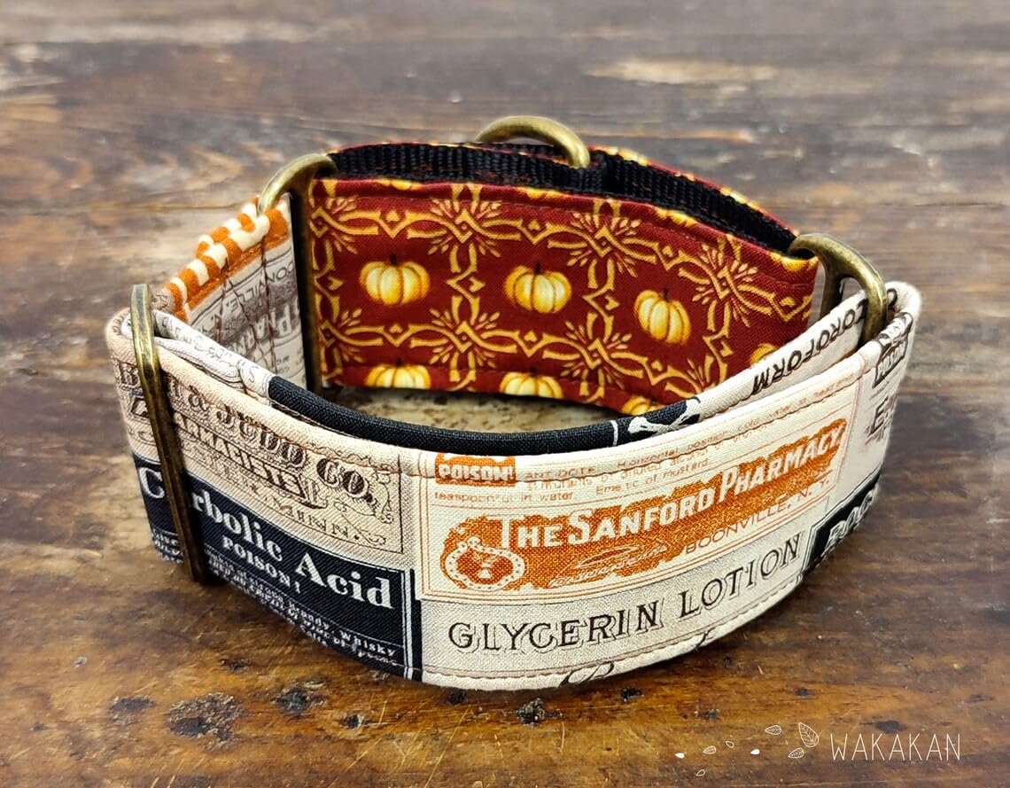 Collar Martingale Para Perro: Salem's Pharmacy, Hecho a Mano en España por Wakakán