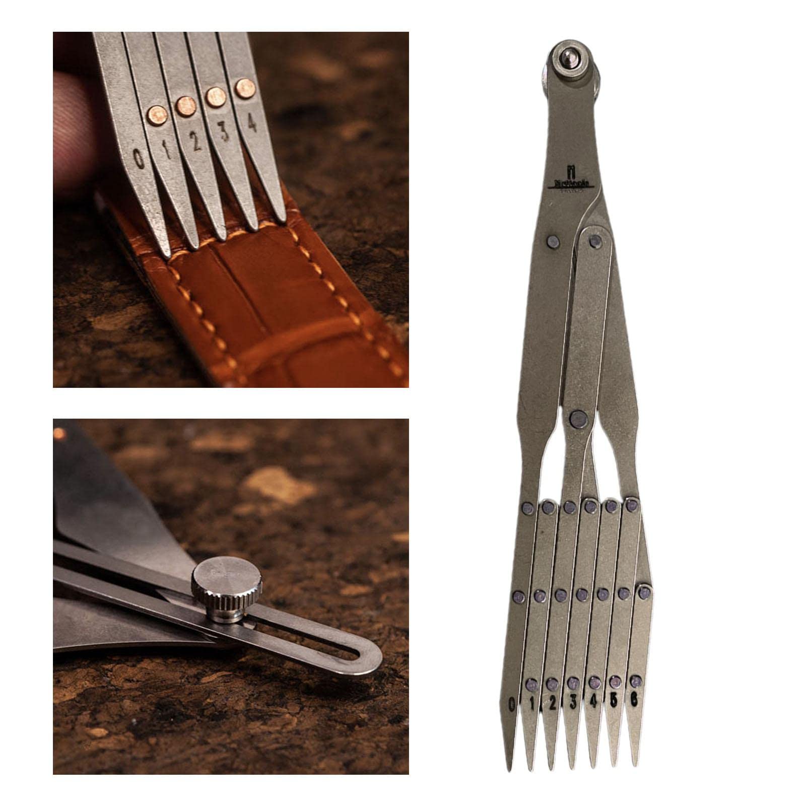 2 set di righello da cucito estensibile equidistante per marcatura tendaggi guida righello a 7 punti