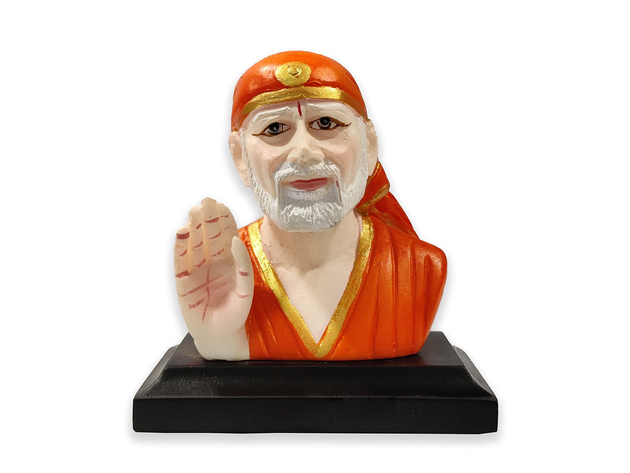 Auto Beast Sai Baba Idol for Car Dashboard, Home & Decor, Office Temple I Living Room I Guest Room I Sai Baba Statue for Car Dashboard