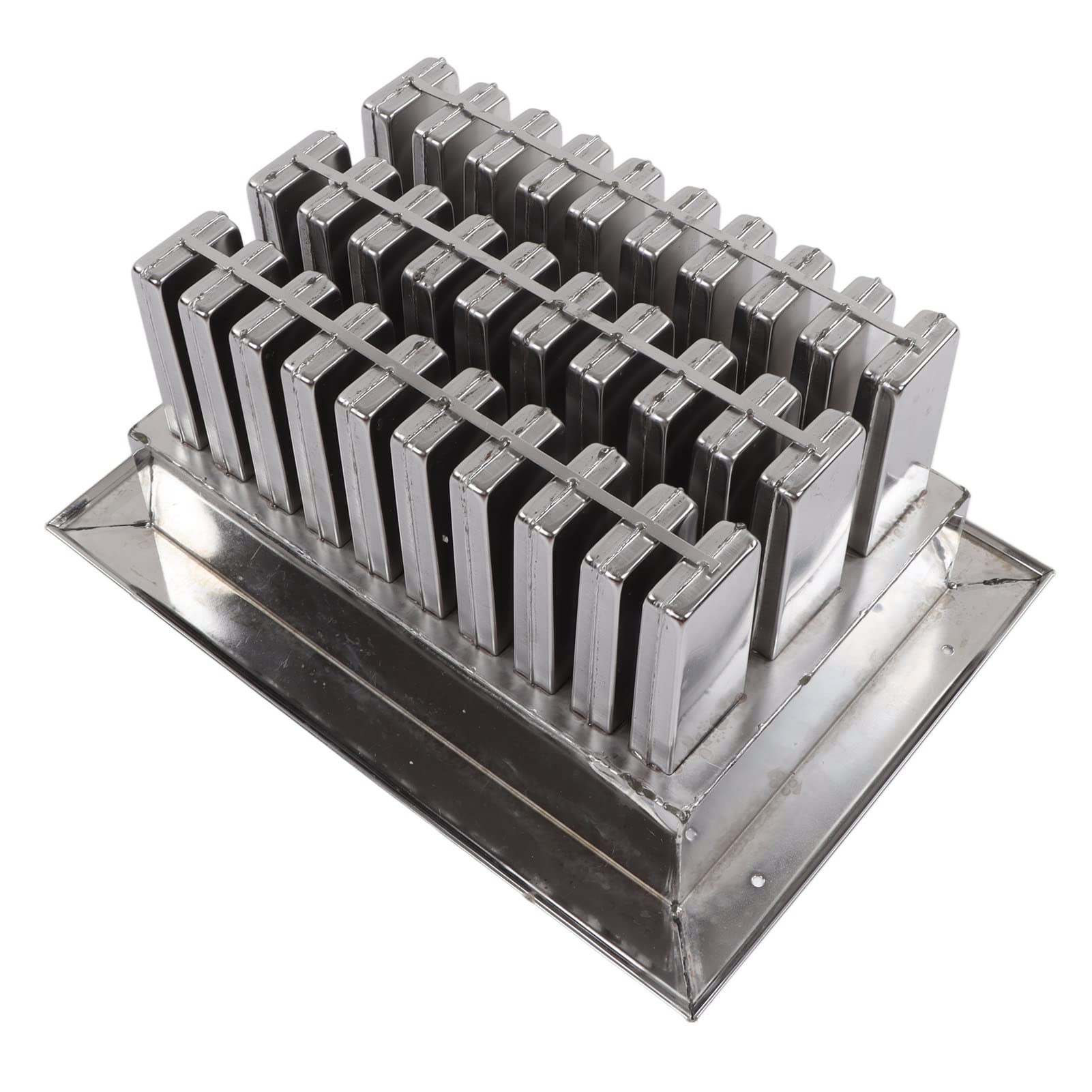 30PCS Homemade moulds, Ice Cream Silver Stainless Steel DIY Ice Cream with Cover for Commerce