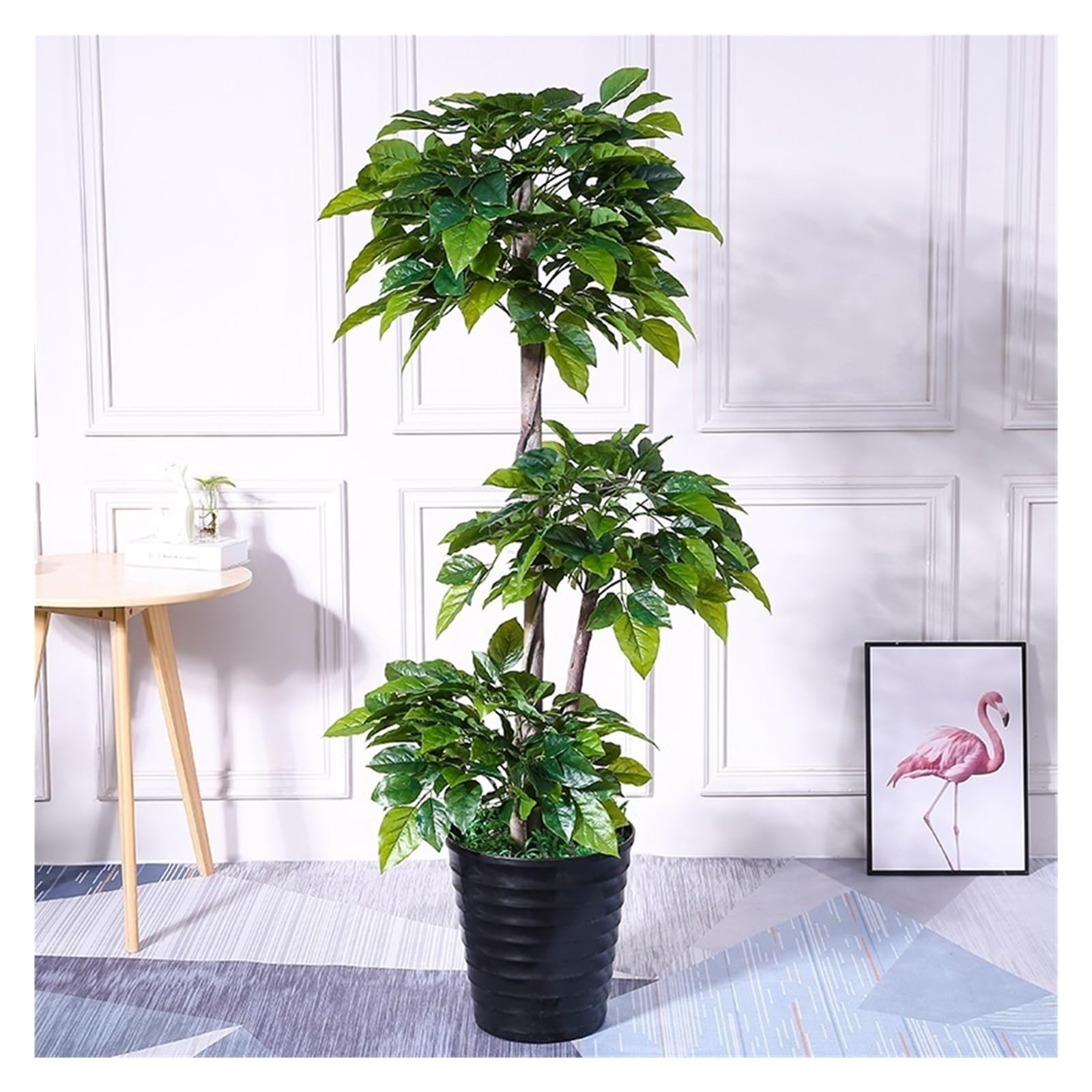 Pflanzen Nordic Stil Geflschte Baum Im Topf Wohnzimmer Schlafzimmer  Dekoration Grne Pflanze Topf Knstliche Pflanzen Simulation Baum Dekor :  Amazon.de: Haustier