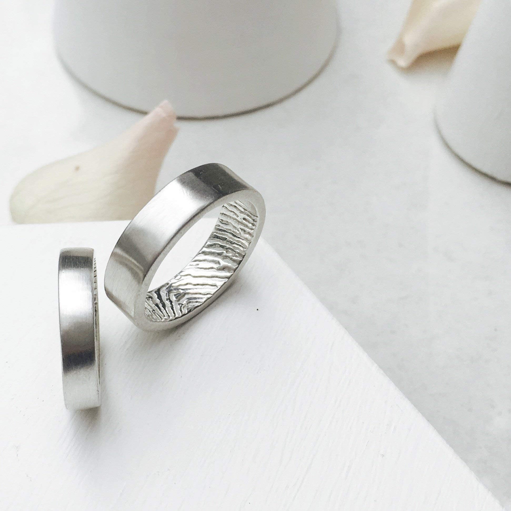 Secret Fingerprint Wedding Ring