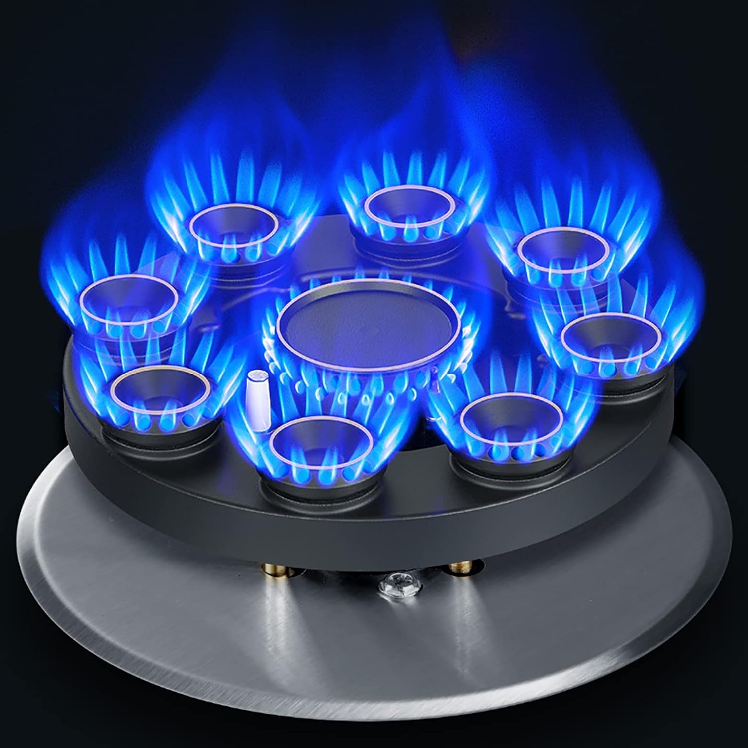Płyta gazowa Płyta gazowa 33CM Wbudowana lub stołowa płyta gazowa, Płyta gazowa na gaz ziemny Płyta LPG(E(5.2kw),NG)