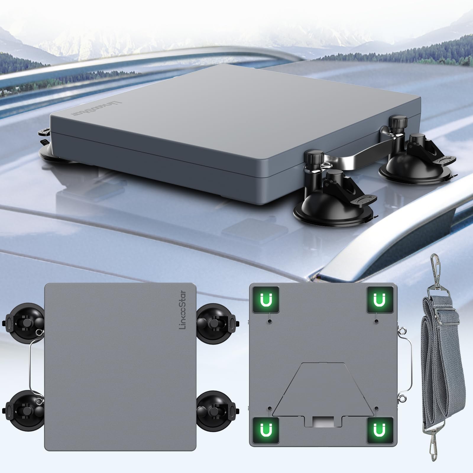 Starlink Mini Magnetic Roof Car Mount Protective Cover Case Accessories Kit