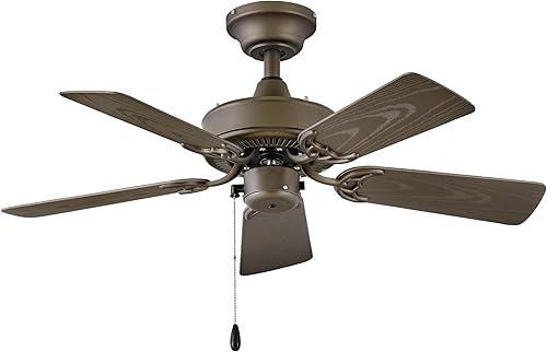 Miniatura 10 de Hinkley Cabana - Ventilador de techo pequeño para exteriores de 36 pulgadas, sin luz, ventiladores de techo para exteriores con clasificación húmeda