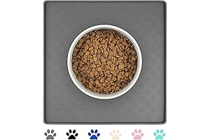 Pawsitively Pristine: Square Silicone Mat for Impeccable Pet Dining