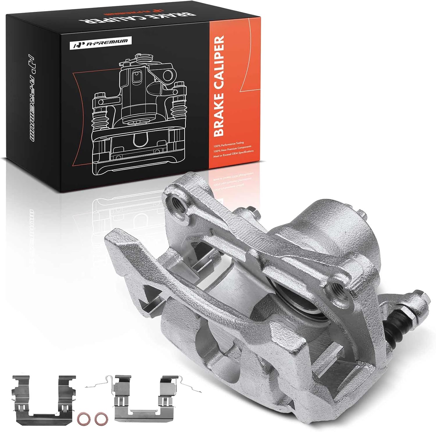 A-Premium Disc Brake Caliper Assembly with Bracket Compatible with Select Nissan Models - Altima 2010 2011 2012 2013 - Front Left Driver Side