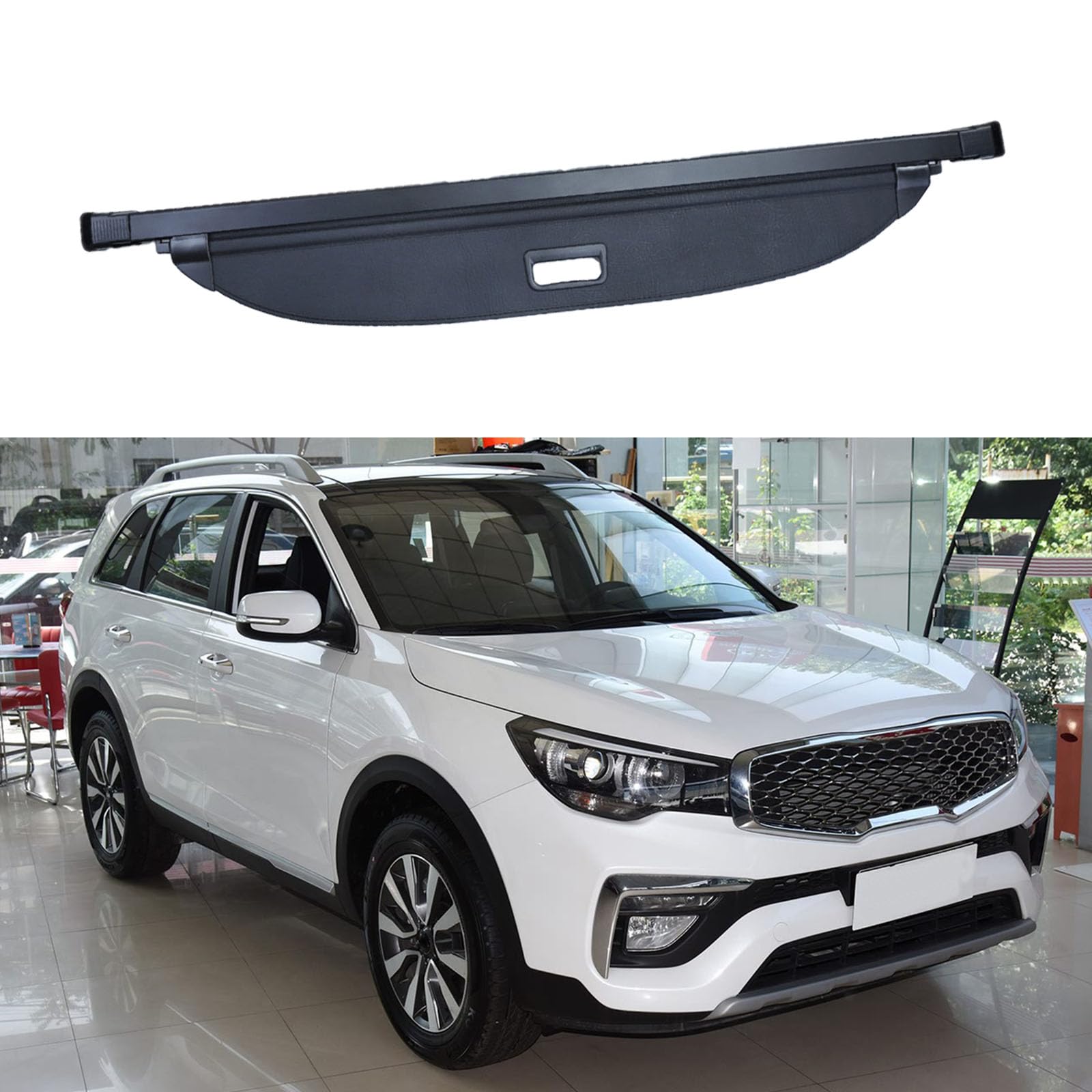 SXLGDW Car Retractable Rear Trunk Parcel Shelf,Compatible with KIA KX7 2014-2022,Car parts