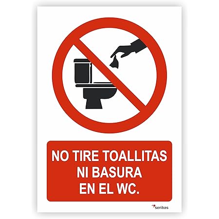 6 Adesivi Per Water Rotondi 9.5cm - 'Non Gettare Nulla' E 'Pulire La Tazza' Per Igiene Bagno - Foto 11