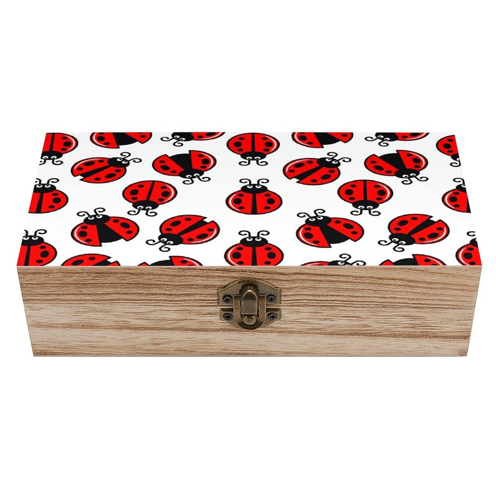asbwuo Charming Insects Vintage Wooden Keepsake Box