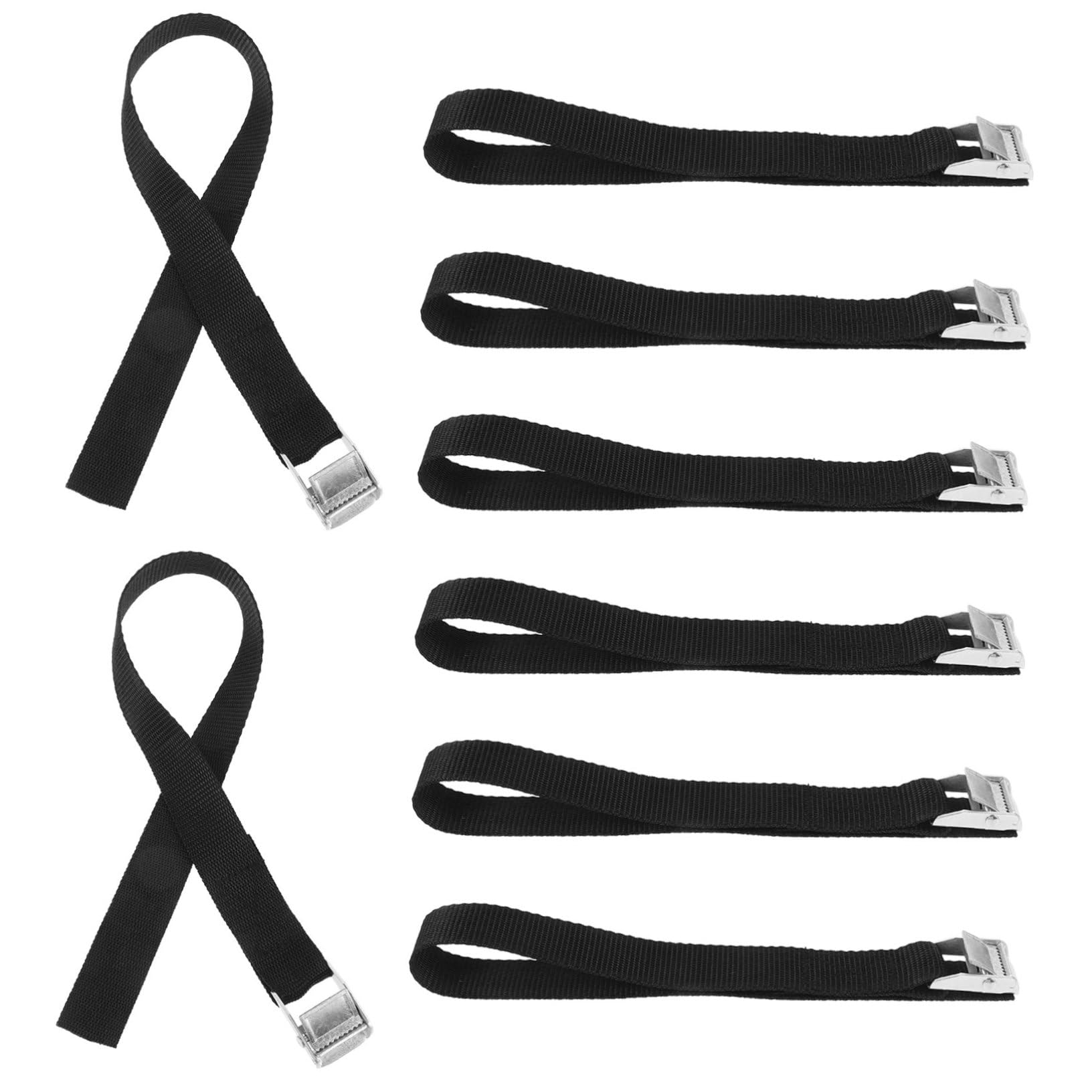 BESPORTBLE Lawn Aerator Shoes Straps 8pcs Metal Bands for Gardening Patio and Backyard Aerating Shoes