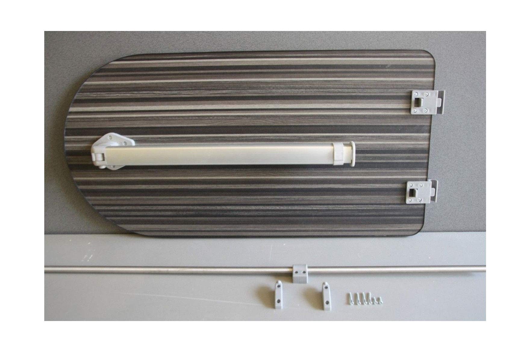 Buy Clearcut 900 x 500 Curve Stripewood Campervan/Motorhome Table