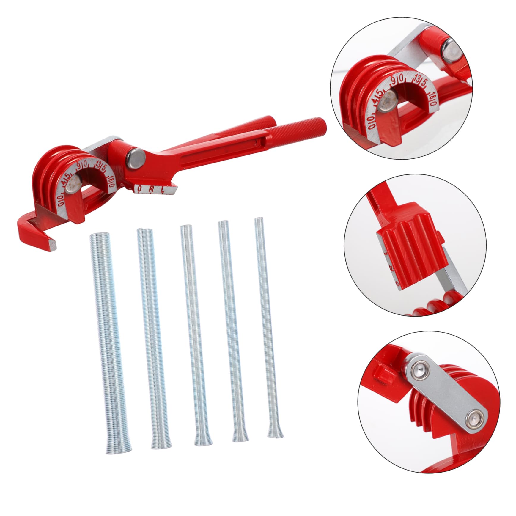 Housoutil Kit Piegatura Per Tubi Strumento Piegatura Adatto Tubi Da Misuratore Gradi Da Gradi Per Rame Alluminio e Acciaio