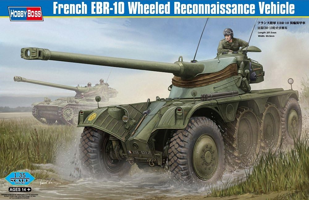 Hobby Boss French EBR-10 Wheeled Reconnaissance Vehicle Model Building Kit