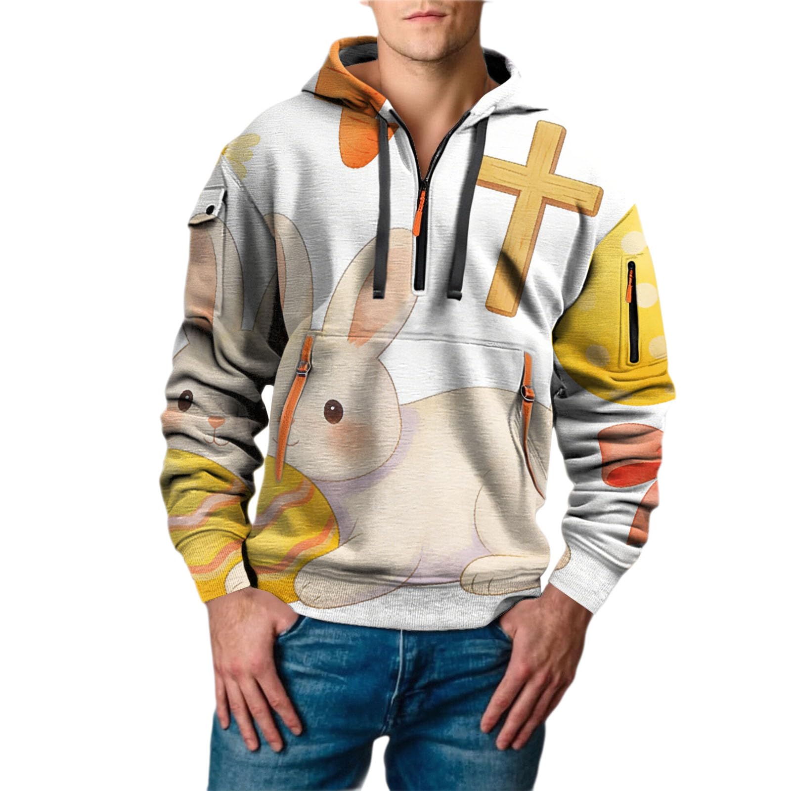 Sudadera con capucha y estampado completo para entrenar boxeo en verano con estilo casual 5