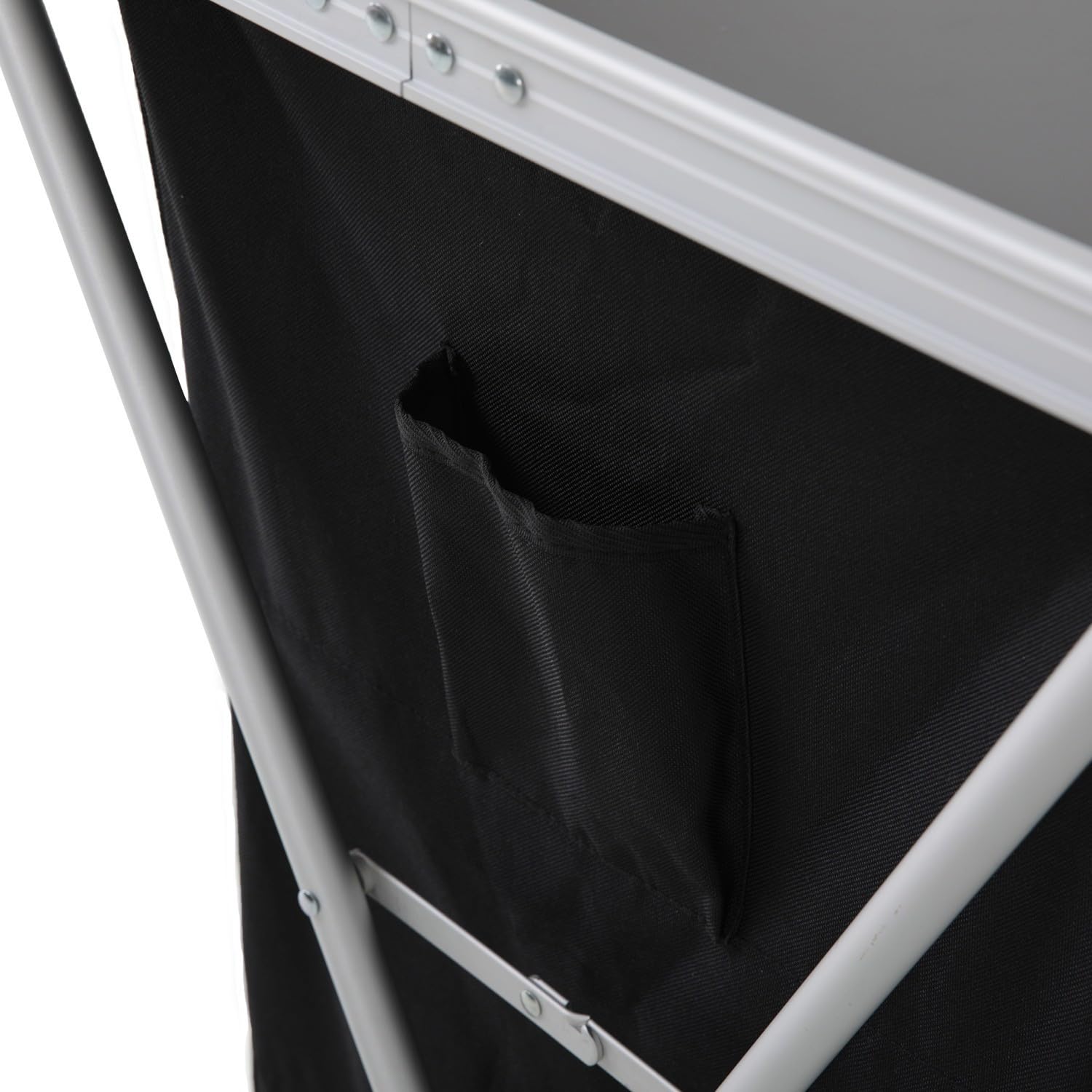 7H Seven House Armario Cocina Plegable para Camping Negro 60,5x61x91cm 7house