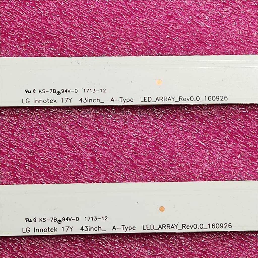 Ersatzteile, TV-LED-Band kompatibel mit 4 3UK6470PLC 43UM7000PLA 43UM7100PLB LED Bar Backlight Strip Line Lineal 43 Zoll Uhd_LED Array_a-Type_161024 (Farbe: 5 Set-15 Stück)