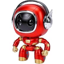 AI Robot Kids Companion, Interactive Desk Pet Bot Red