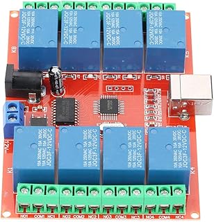8 Channel DC12 V Computer USB Control Switch Relay Module USB Switch Controller with Imported High-Performance USB Control Chip