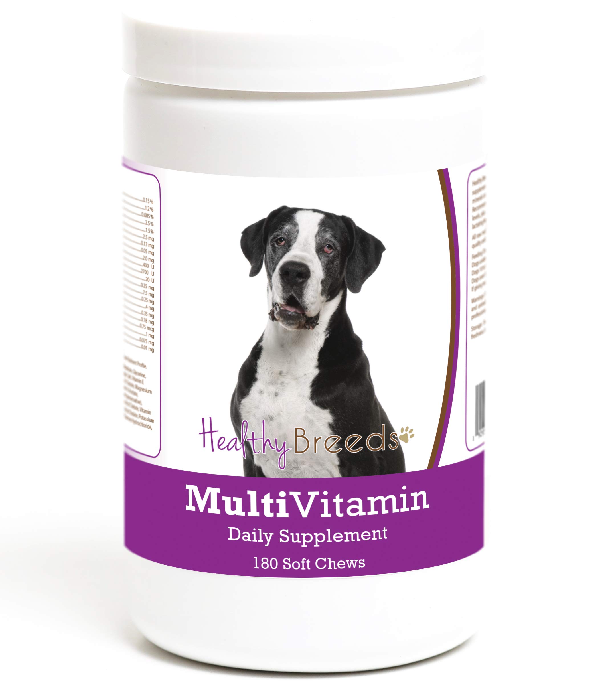 Healthy Breeds Great Dane Multivitamin Soft Chew for Dogs 180 Count