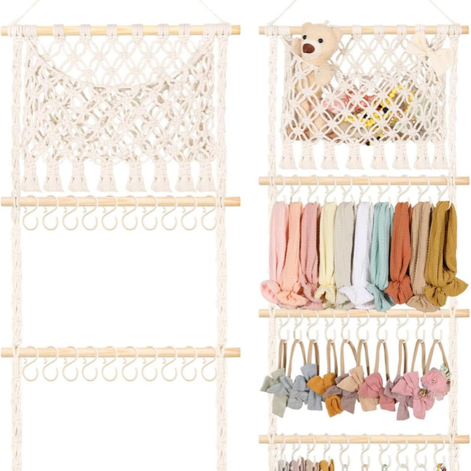 Organisateur d'accessoires pour cheveux mural parfait du salon à la chambre enfant