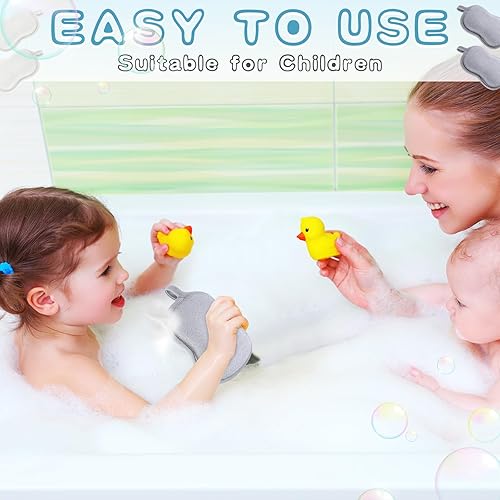 Miniatura 34 de Tatuo Esponja de baño para bebé, 4 piezas, esponja de algodón suave y absorbente, esponja para niños, bebés, hombres y mujeres (rojo, morado)