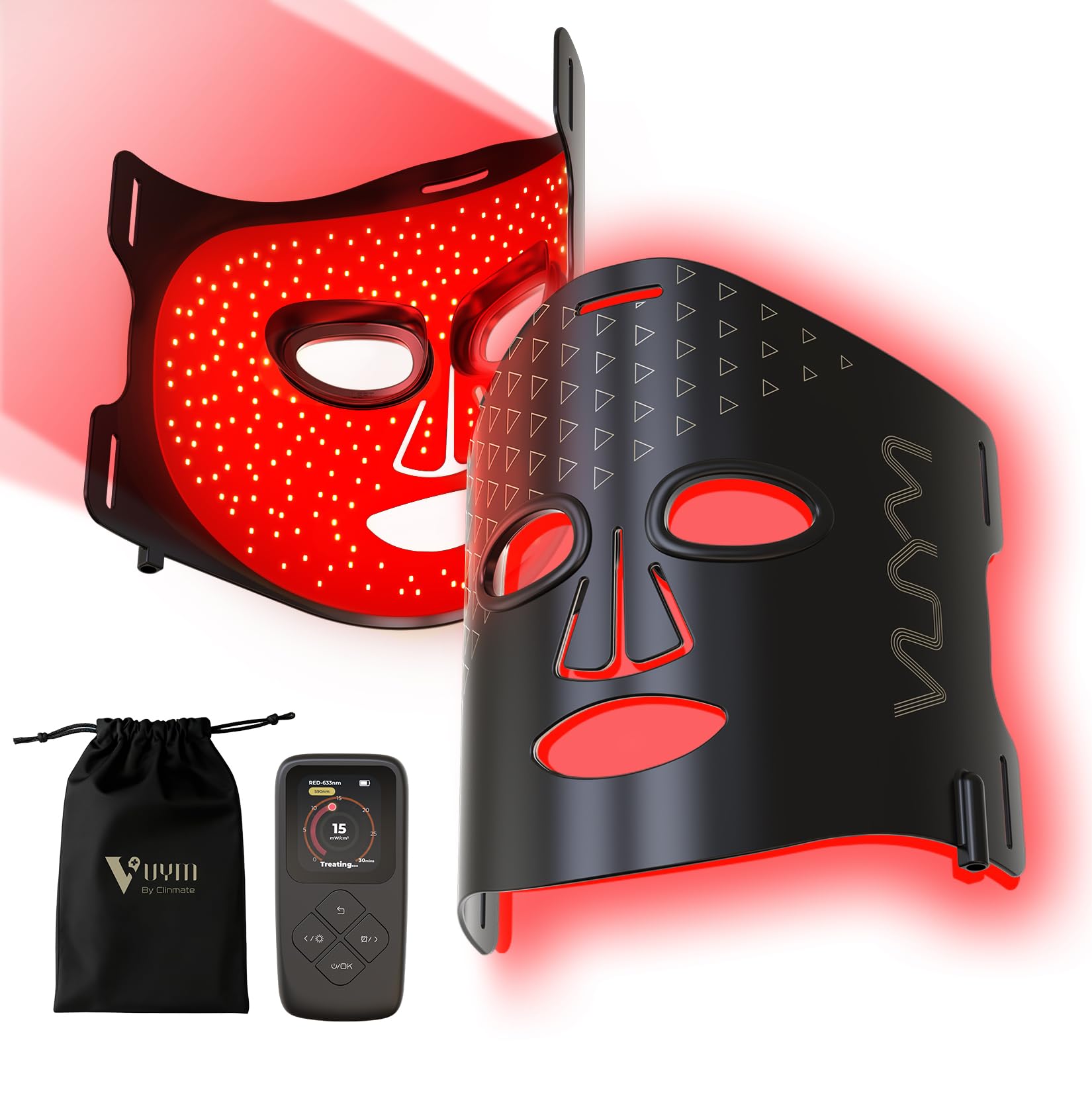 Red Light Therapy Mask 292 LEDs High Energy Professional Infrared Red Light Therapy Device for Face Led Lighting
