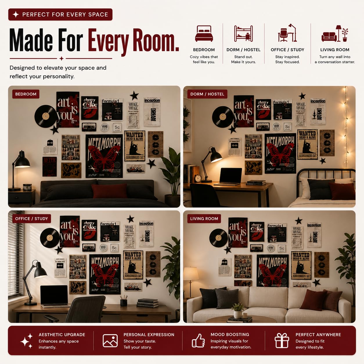 Vintage Aesthetic Wall Collage Poster Set - FREE SHIPPING -2 Vintage Aesthetic Wall Collage Poster Set - FREE SHIPPING -2