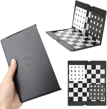 Pocket Fold International Chess Set Board Checkers Plain Flying Chess Backgammon