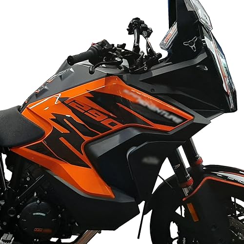 Miniatura 5 de Adhesivos 3D para motocicleta compatibles con KTM 1290 Super Adventure S 2021-2023. Protector lateral del tanque, protección contra impactos y
