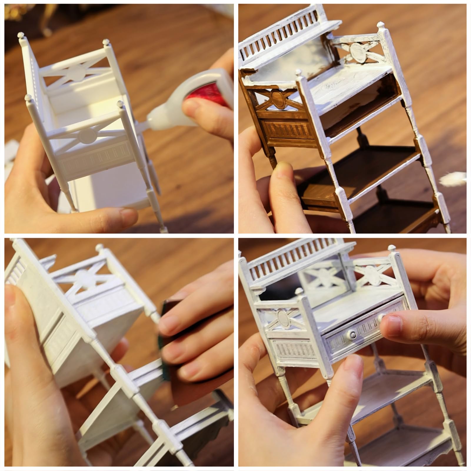 Amazon | Miniento ドールハウス 1/6スケール フレンチスタイル 収納棚