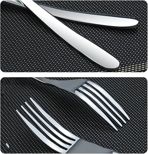 Miniatura 2 de Kekow Tenedores de postre de 12 piezas, acero inoxidable, 7 pulgadas