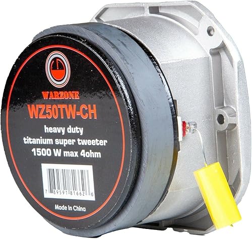 Miniatura 3 de Gravity 2 altavoces WZ50TW de titanio de alta resistencia de 1500 W, 4 ohmios, par (2 piezas) para automóvil, camioneta, ATV, motocicleta y