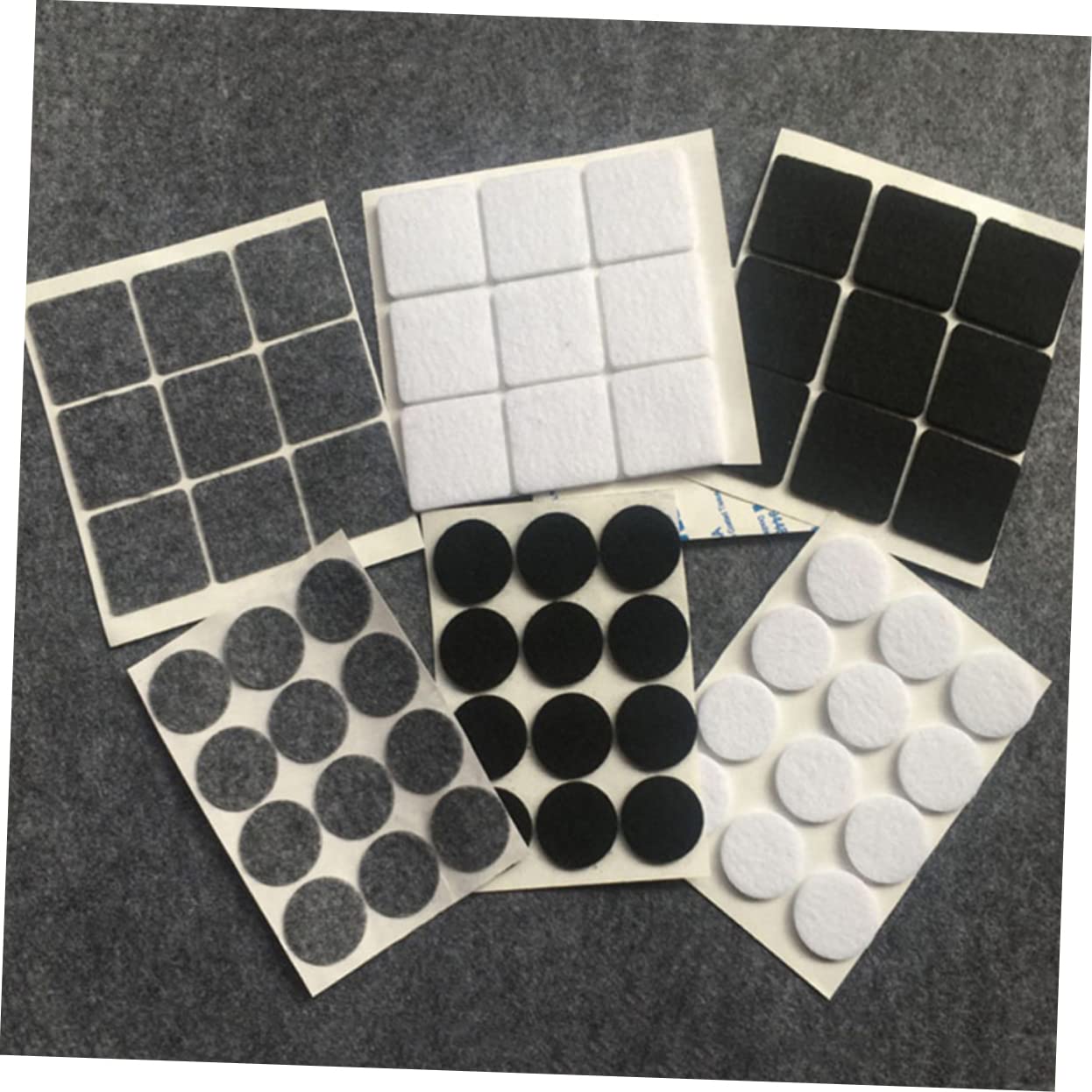 jojofuny 300piezas Almohadillas De Fieltro Autoadhesivas Redondas De Deslizadores No Resbaladizos para Patas De Muebles Protección para Suelos De Color Negro