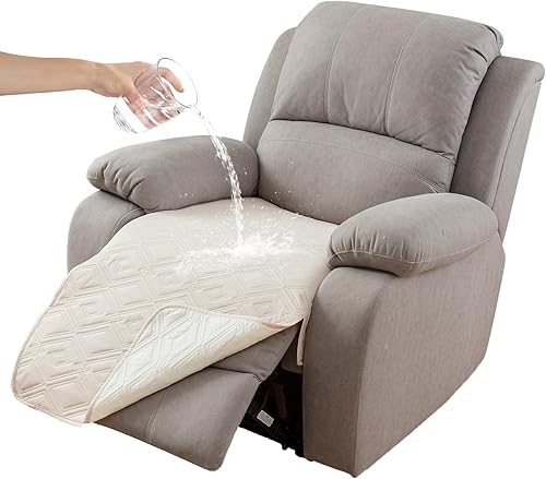 Miniatura 51 de Genina Funda de sofá 100% impermeable para sofá de 3 cojines, fundas de sofá antideslizantes lavables para sofá modular en forma de L, protector de