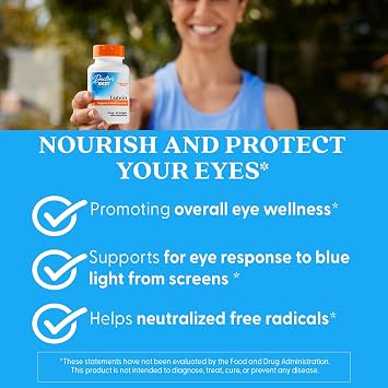 Doctor's Best Lutein Supplement 20mg with Zeaxanthin 1mg, 60 Softgels