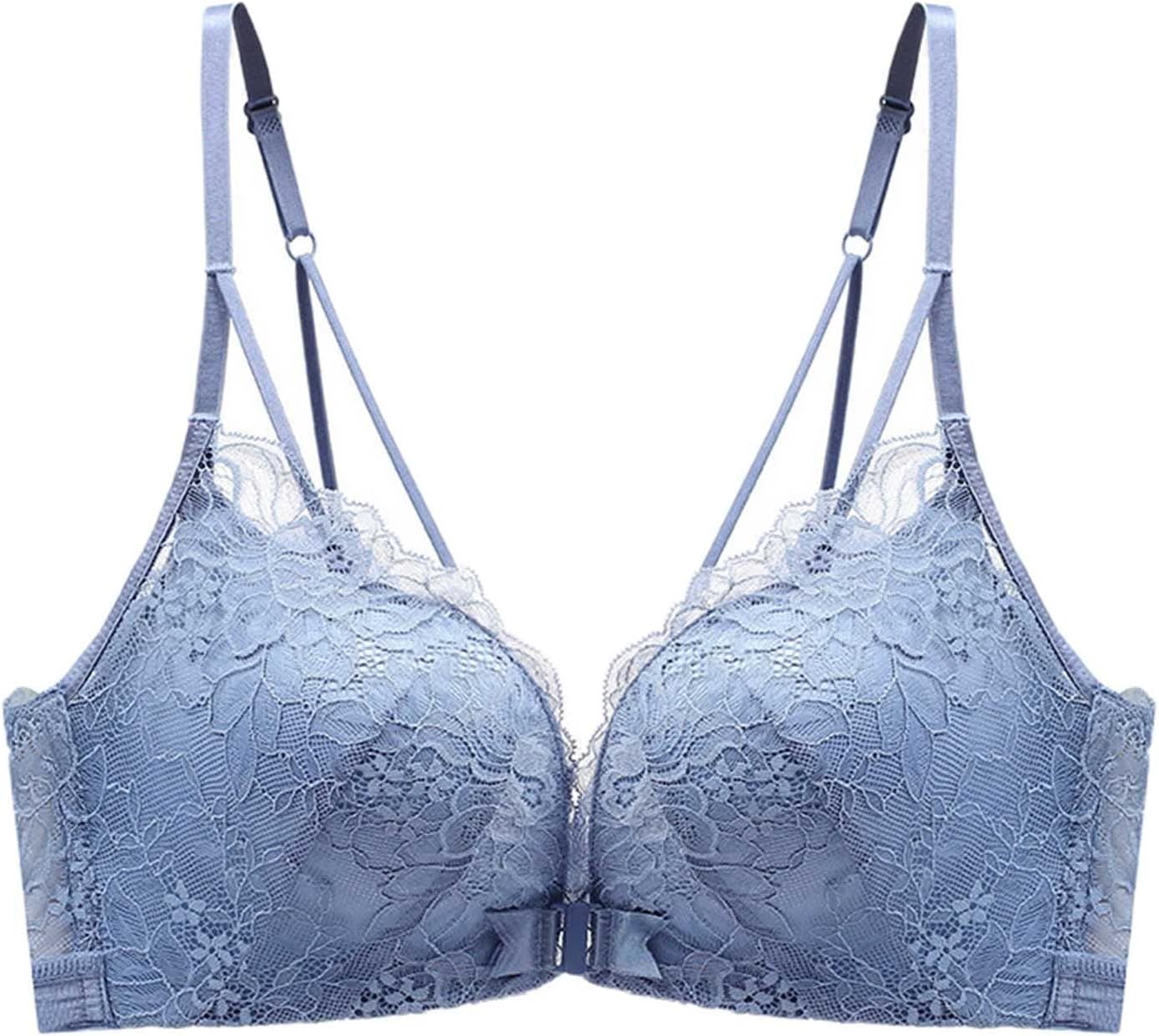 NHNKB Primark Online Shop Women's Push Up Bra Without Steel Ring Women's Closed Front T-Back Plus Size Seamless Unlined Bra for Large Busts Underwear Red