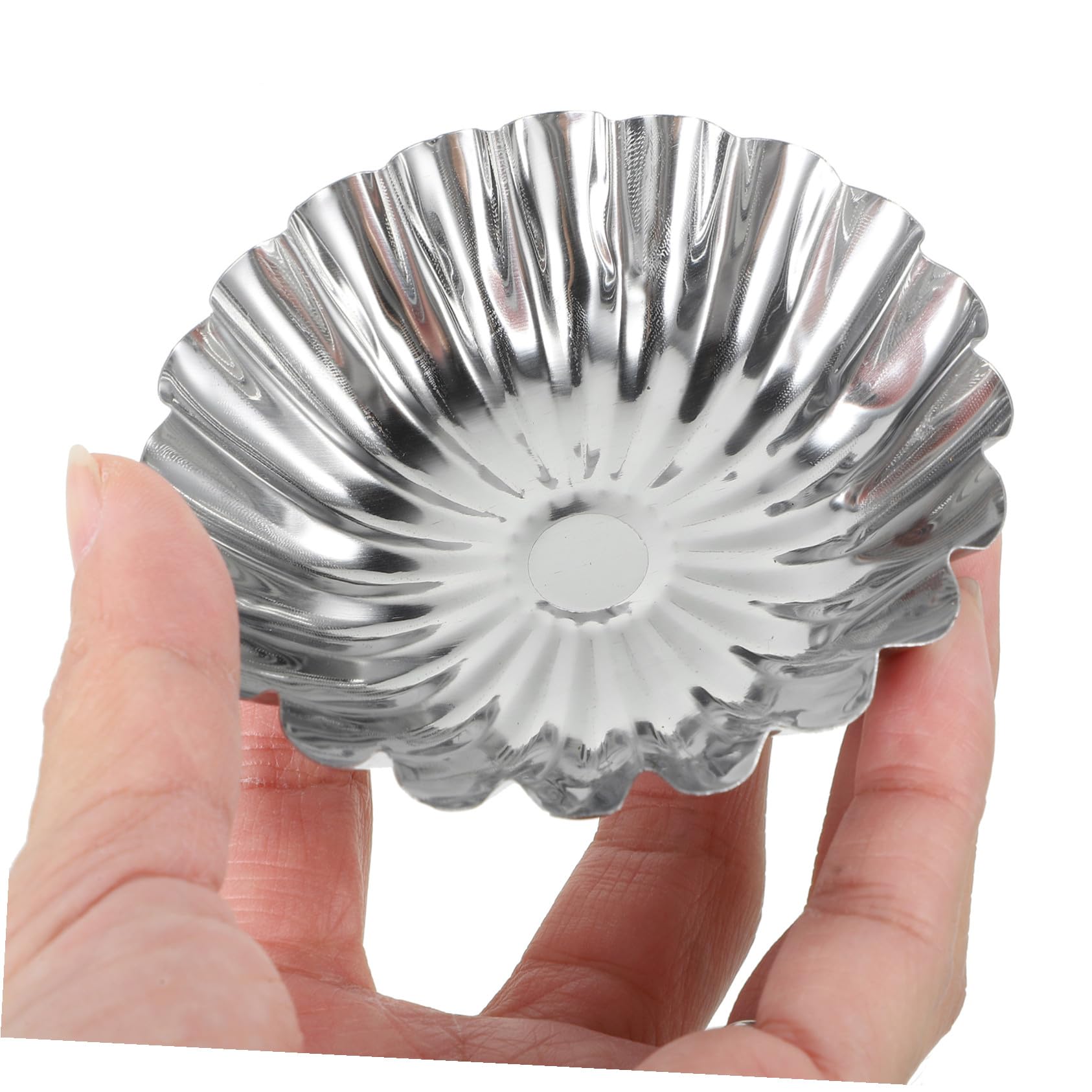 TOYANDONA 50 piezas Molde de Acero Inoxidable para Tartas y Pudines Paquete de Unidades Molde Multiusos para Repostería para Muffins Tartaletas y Quiches Resistente y Fácil de Usar para